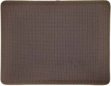 Cat Litter Mat Double Layer Filter Anti-bring Out (Option: Brown-40x50)